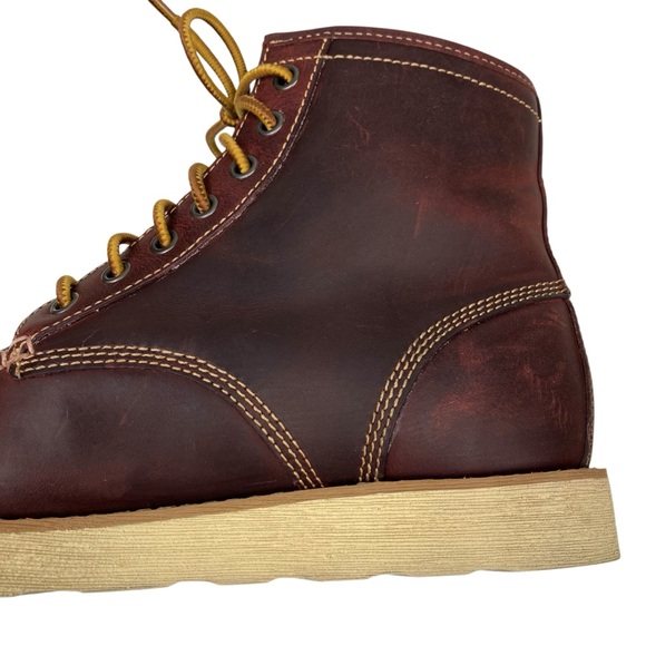 NWOB Eastland Men's Oxblood Leather Lumber Up Moc Toe Boots Size 9.5D - Picture 11 of 16